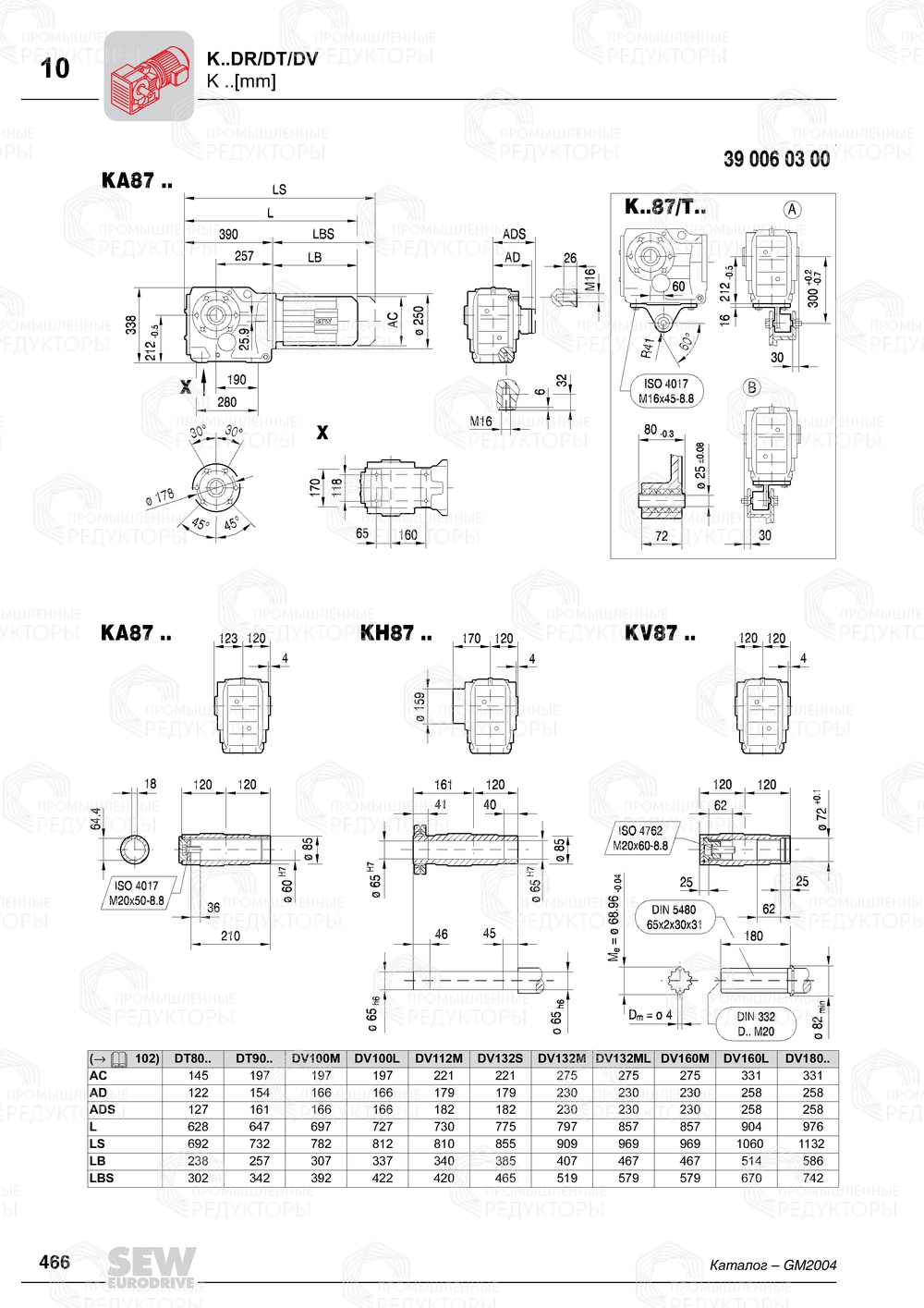 Мотор-редуктор Sew-Eurodrive K 87 Sew-eurodrive K 87